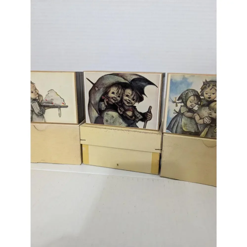 Lot of 5 Vintage Reuge Hummel Music Boxes Swiss Movement Boxed